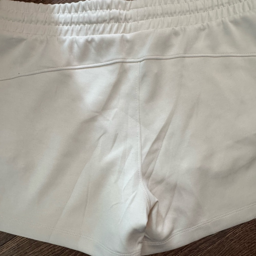Everyday Cream Athletic Shorts with Drawstring Waist - Picture 3 of 3